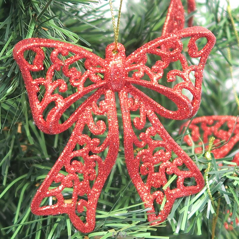 クリスマス ツリー オーナメント 2点セット オーナメント リボンラメレッド 10cm Pw s パーティワールド 通販 Yahoo ショッピング