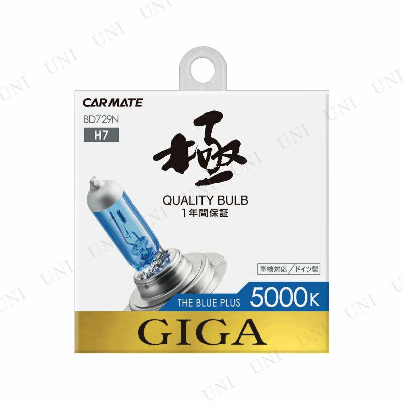 取寄品】 カーメイト GIGA ザ・ブループラス 5000K H7 BD729N ハロゲン