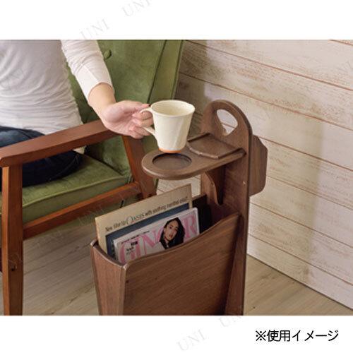 トムテ サイドテーブル TAC-252 WAL 便利　持ち運び 東谷 サイドテーブル 収納 コップ置き場 おしゃれ 小型 持ち運び