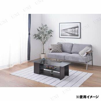テーブル SO-100BR 東谷 リビングテーブル 家具 強化ガラス天板 収納棚