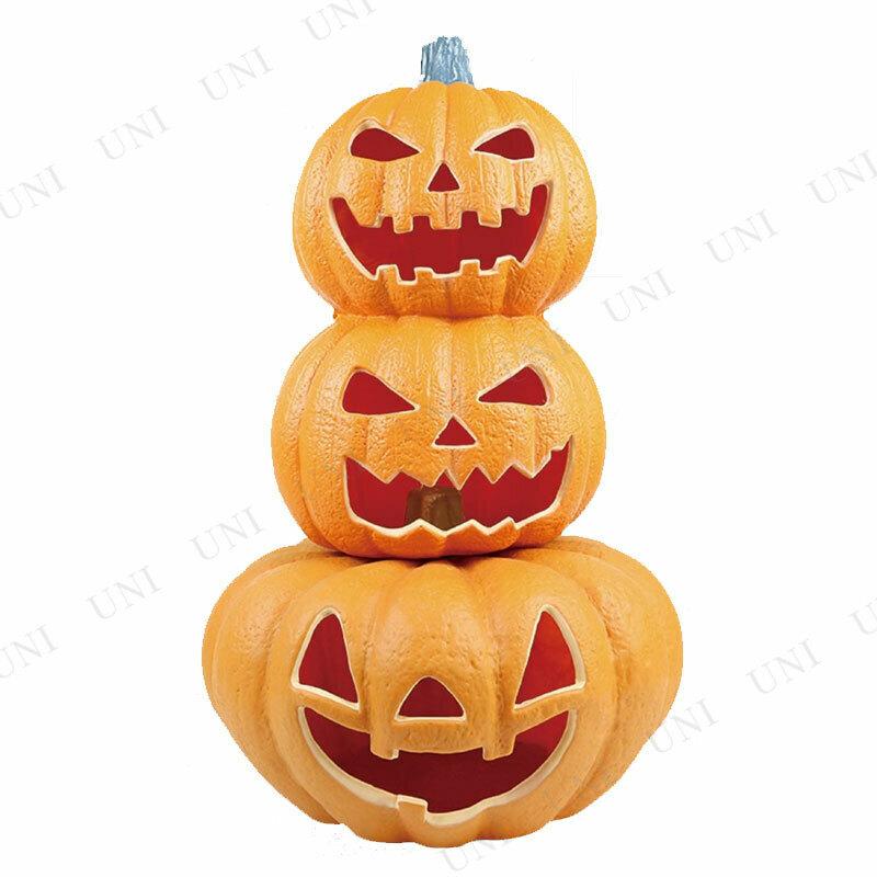 67珊 西洋カボチャ3連提灯 友愛手あそび ハロウィンかざり付ける品 雑貨 かぼちゃ 西洋カボチャ提灯 LEDともし火 室内いたし方 室内装飾-パーティグッズ