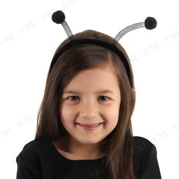 コスプレ 仮装 触角カチューシャ ブラック(昆虫 宇宙人) 衣装