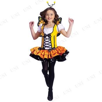 コスプレ 仮装 バタフライプリンセス 子供用 M コスチューム 仮装 コスプレ衣装 キッズ ファンタジー フィクション 妖精 ちょうちょ ドレス 羽 ヘッドバンド