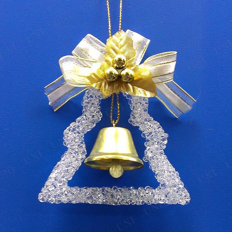 クリスマス ツリー オーナメント [2点パック] クリアビーズ ツリーベル