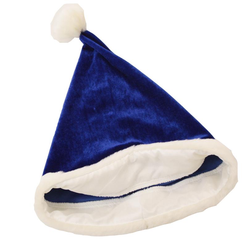 Patymo クリスマスサンタ帽子 ブルー クリスマス仮装用小物 大人