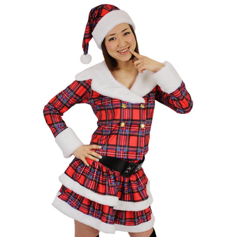 レディースフリーサイズ サンタ コスプレ チェック サンタ コスプレ サンタコスプレ サンタコス クリスマスコスプレ パーティー 仮装 Ryuyu チェック柄 ドーリー フレア 体型カバーの通販はau PAY マーケット - 輸入雑貨のネットストア Co Ltd 通販サイト
