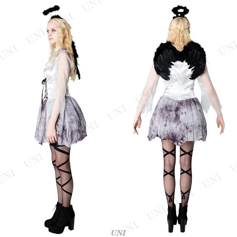コスプレ 仮装 ファーレン・ブラックエンジェル 大人用 XS 【 コスプレ 衣装 ハロウィン 仮装 コスチューム 天使 女性用 堕天使 余興 パーティーグッズ レディース 】 コスプレ 仮装 ファーレン ブラックエンジェル 大人用 XS 衣装