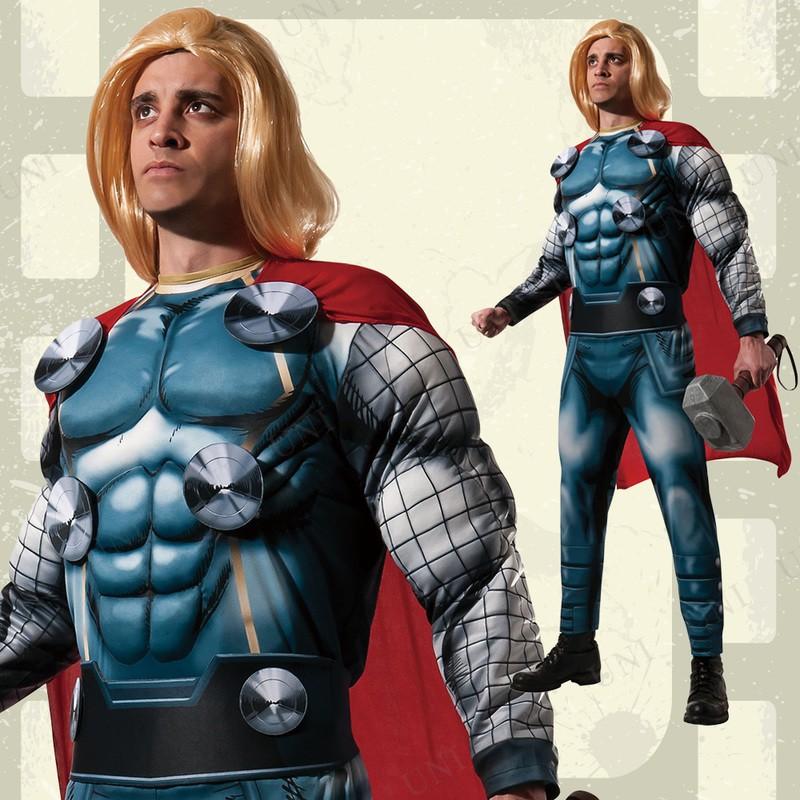 キャンペーン特価 コスプレ 仮装 衣装 人気のアメコミ映画 マイティ ソー のなりきりジャンプスーツ 厚い胸板が素敵なムキムキスーツに赤いマントもついています 中綿が入った盛り盛り仕様だから Pw s コスプレ コスプレ衣装 ハロウィン コスチューム マーベル