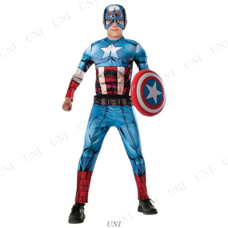 キャプテン・アメリカ コスプレ衣装 M MARVEL（マーベル） コスプレ 仮装 子ども用デラックスキャプテン