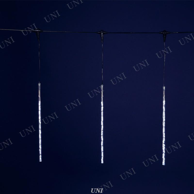 ホワイトLEDスノードロップライト(50cm×10本) フローレックス イルミネーション クリスマス装飾品 雑貨 電飾 防滴仕様 連結可の画像