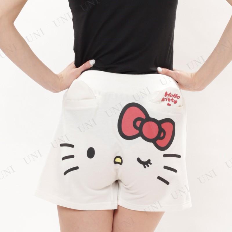 SAZAC(サザック) ウィンクキティミミポケショートパンツ アイボリー L