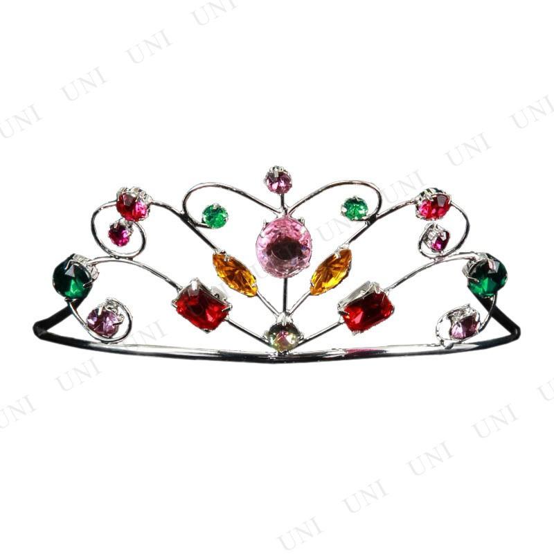 コスプレ 仮装 衣装 ハロウィン ヘアアクセサリー 王冠 シルバーレインボーティアラ Pw s パーティワールド 通販 Yahoo ショッピング