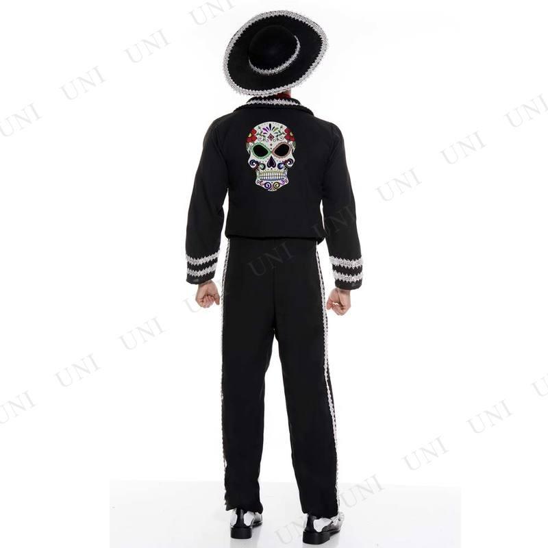 コスプレ 仮装 死者の日 スケルトン マリアッチ L 衣装 ハロウィン