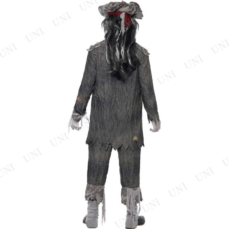コスプレ 仮装 ゴーストシップグール 大人用 M Smiffys コスプレ衣装 仮装 ホラー衣装 幽霊 コート パンツ 帽子_2