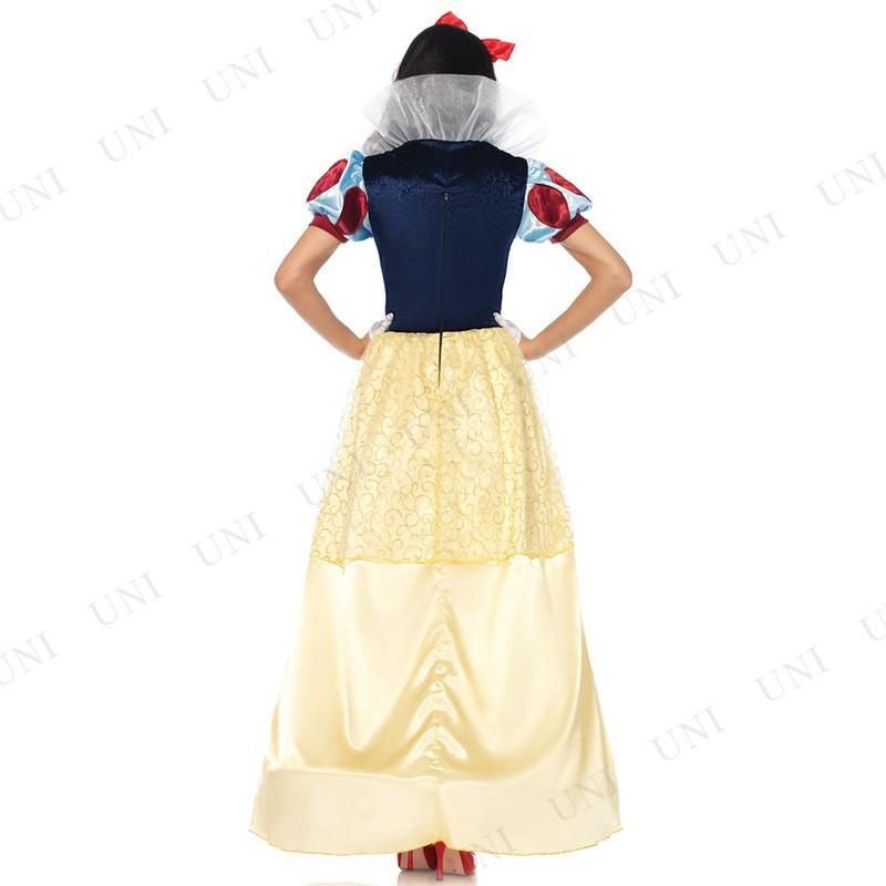 コスプレ 仮装 DX白雪姫 M Leg Avenue コスチューム 仮装 コスプレ衣装 童話 おとぎ話 女性用M 大人 カチューシャ付き Aラインの画像
