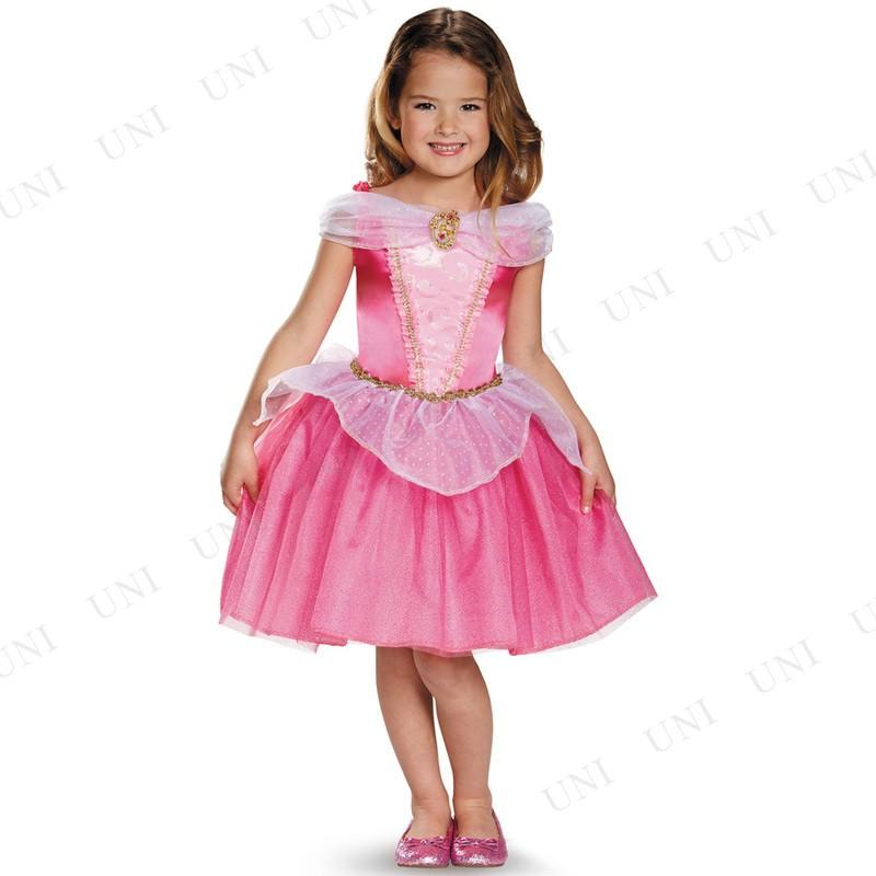 残り1点] コスプレ 仮装 オーロラ姫ドレス クラシック 子供用 XS(3T-4T