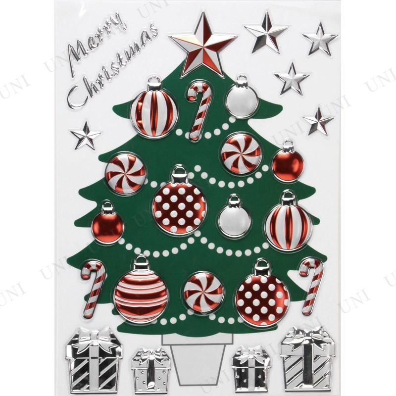 クリスマスパーティー セルフデコレーションシール ホワイト レッド クリスマスツリー Pw 305s パーティワールド 通販 Yahoo ショッピング