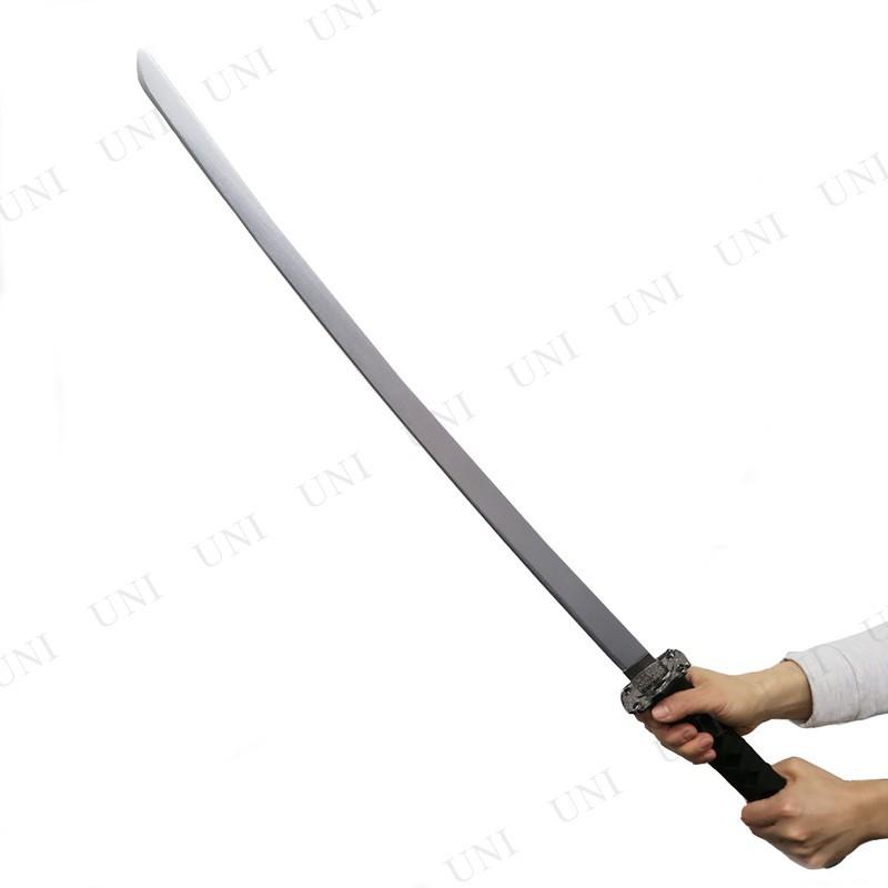コスプレ 仮装 Uniton 日本刀DX 黒 銀装飾 100cm 木製 ユニ
