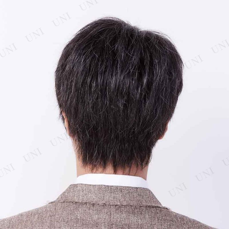 オム リーブル カジュアルスタイル人毛ミックスウィッグ L グレー15% 