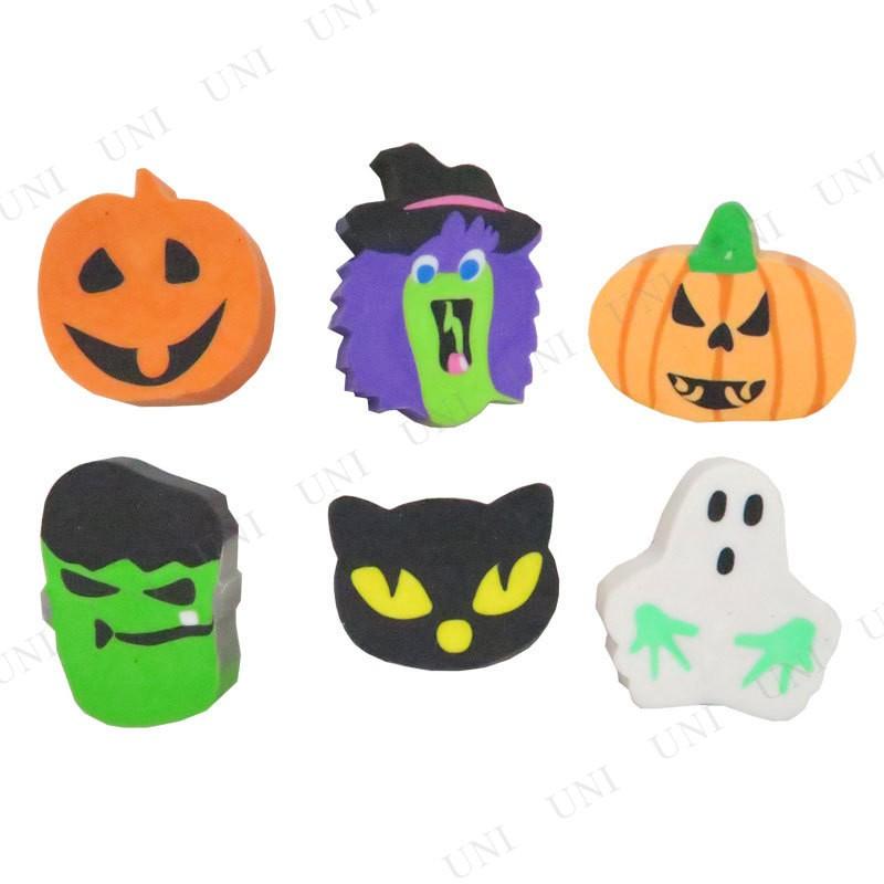 ハロウィン消しゴム (12個入) パンプキン ゴースト 魔女 黒猫