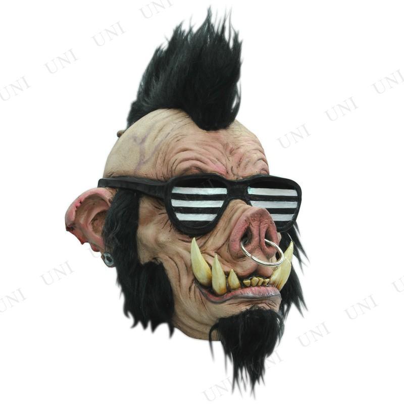 コスプレ 仮装 イノシシパンク Ghoulish マスク プチ仮装 コスプレ小物 小道具 動物 アニマル フリーサイズ フルフェイスマスク_1