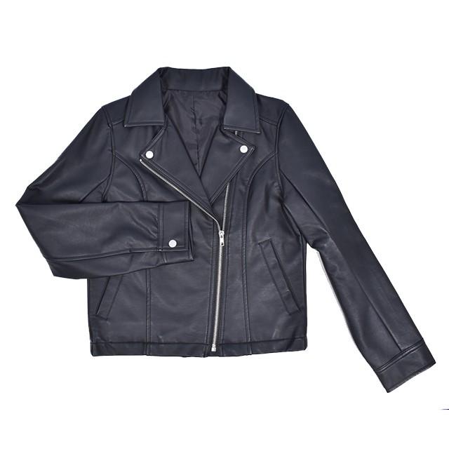 レディース ベーシックライダースジャケット 黒 婦人 女性 女の子 アウター 革ジャン ジャンパー おでかけ コーデ 旅行 春 秋 カジュアル マニッシュ M L パーティハウスヤフー店 通販 Yahoo ショッピング