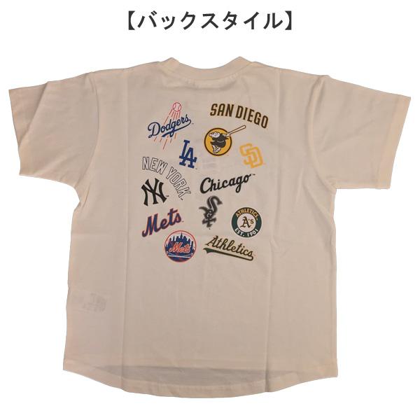キッズ MLB 半袖 Tシャツ 天竺 刺繍 ワッペン 綿100％ ドジャース