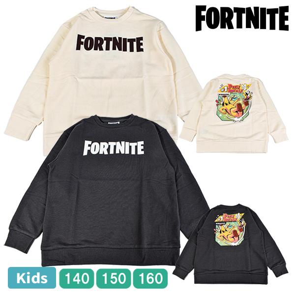 キッズ Fortnite フォートナイト トレーナー 裏毛 ミニ裏毛 スウェットシャツ トップス プルオーバー 男児 女児 男の子 女の子 ボーイズ ガールズ ゲーム 140-16 | 