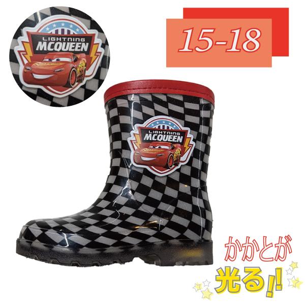 キッズ カーズ光るレインブーツ ボーイズ 男の子 ディズニー フラッシュシューズ 長靴 雨靴 保育園 幼稚園 入学 入園 新学期 在庫処分