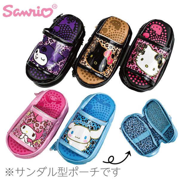 DOLCE&GABBANA レオパード柄 携帯ケース／マルチポーチ sanrio（サンリオ） ギャルサンダル型ポーチ ヒョウ柄 キャラ