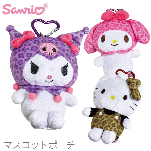 sanrio（サンリオ） BIGポーチ ヒョウ柄 キャラ レオパード キティ