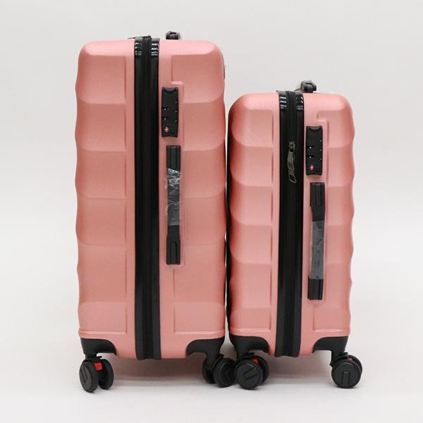 軽量樹脂製キャリーケース USD04 Dタイプ S＆Mセット ピンク TSA LOCK