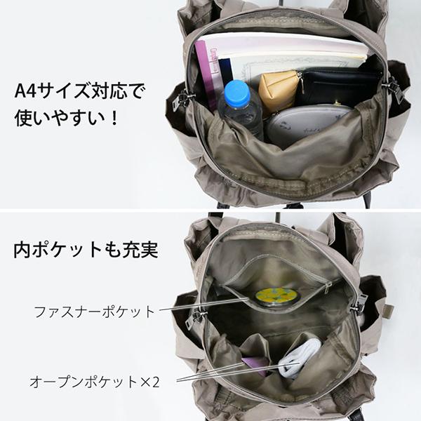 『Y'SACCS』イザック 3way ドット柄 ショルダーバック付き リュック Y'SACCS（イザック） リュック ショルダーバッグ レディース 婦人 3WAY
