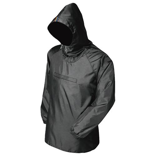 メンズ レインジャケット 雨具 ポリエステル ヤッケ 胸ポケ付き 本体