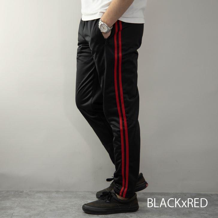 サイドラインパンツ メンズ スリム スキニ― 細身 テーパード 黒 白 紺