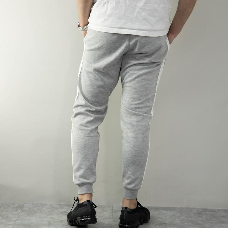 スウェットパンツ メンズ サイドライン ポンチ スリム スキニー 無地