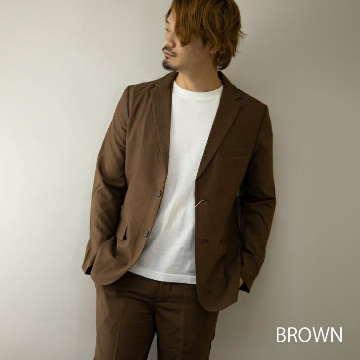 テーラードジャケット メンズ セットアップ対応 ストレッチ 細身 スリム 無地 黒 紺 茶 カジュアルジャケット ストレッチジャケット アウター カジュアル キレイ Kms パーティハウスヤフー店 通販 Yahoo ショッピング