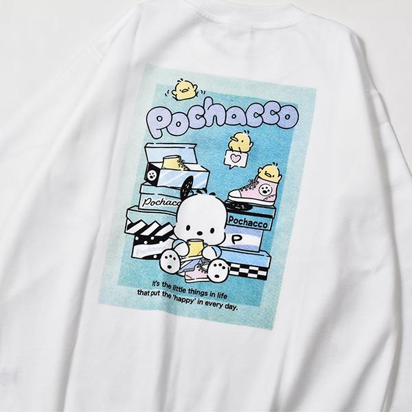 レディース サンリオ トレーナー スウェット プルオーバー 婦人 sanrio かわいい マイメロ ポムポムプリン バツマル クロミ M L|partyhouse702|02