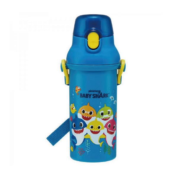 Baby Shark(ベイビーシャーク) 子供用 水筒 480ml 直飲み プッシュ式