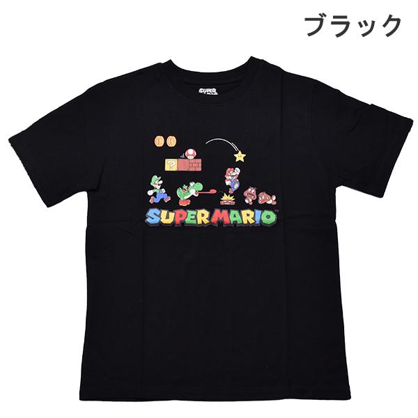 ユニセックス 男女兼用 スーパーマリオ マリオ 半袖 Tシャツ 綿100