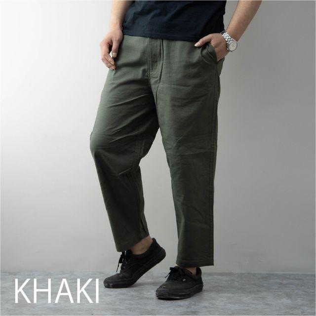 ワイドテーパードパンツ メンズ 綿麻 コットン リネン ストレッチ アンクル丈 アンクルカット 無地 黒 紺 アンクルパンツ ワイドパンツ バギーパンツ イージーパ S パーティハウスヤフー店 通販 Yahoo ショッピング