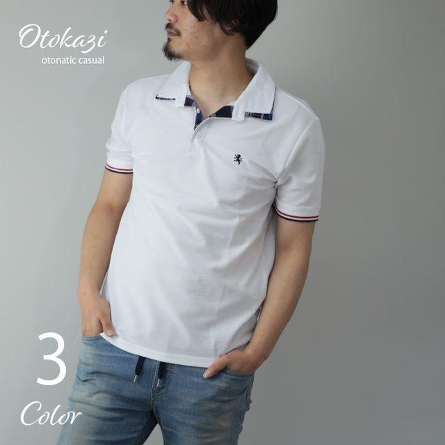 ポロシャツ メンズ 半袖 2枚襟 W襟 チェック柄 ワンポイント 刺 鹿の子 吸汗 速乾 ドライ 無地 白 黒 紺 ポロ 半袖ポロシャツ トップス カジュアル スポーツ ゴ S パーティハウスヤフー店 通販 Yahoo ショッピング