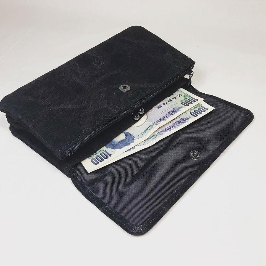 象革財布 高級象革財布 高級財布 希少象革 手作り象革財布 本革財布 ３連財布象革Lの画像