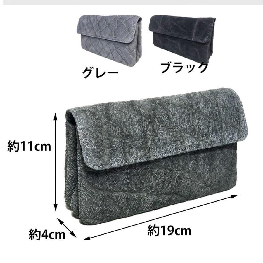 象革財布 高級象革財布 高級財布 希少象革 手作り象革財布 本革財布 ３連財布象革Lの画像