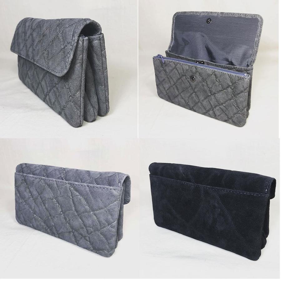 象革財布 高級象革財布 高級財布 希少象革 手作り象革財布 本革財布 ３連財布象革Lの画像