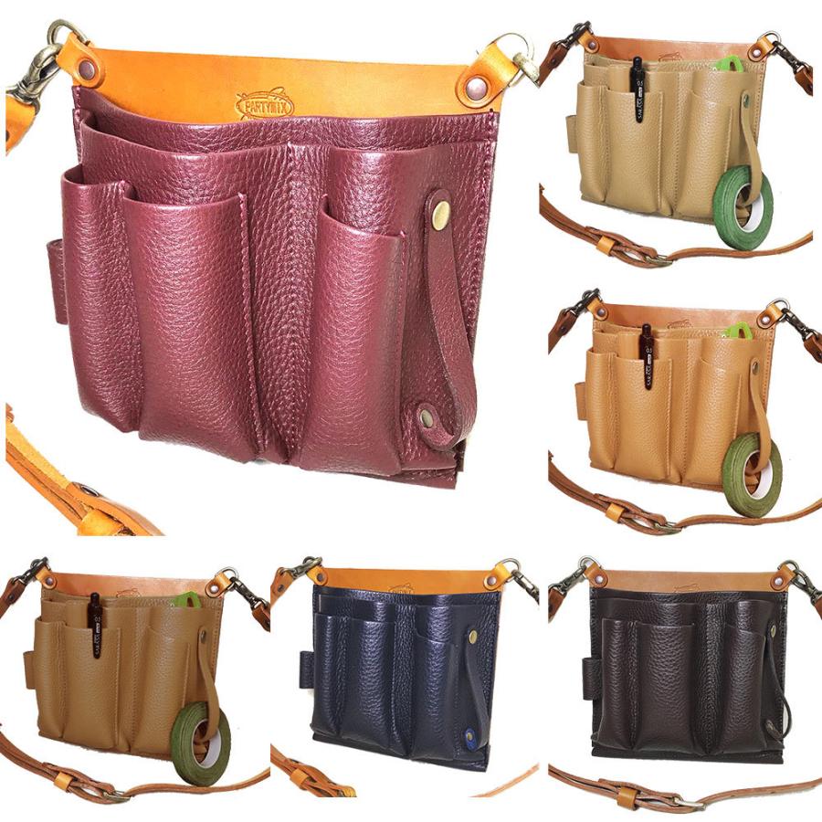 シザーケース フローリスト 本革 革 フローリストケース 花屋 剪定ばさみケース 生け花 盆栽 剪定 ガーデニング BASIC１０５ | PARTYMIX | 13