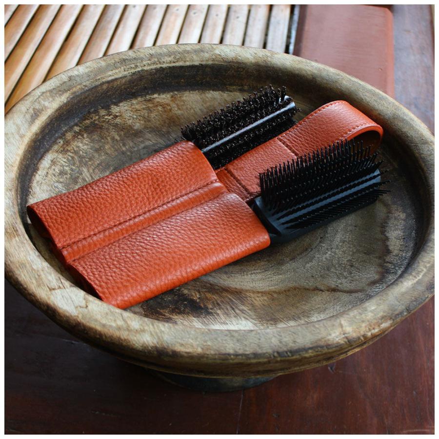 美容師 ブラシホルダーPRO 本革 トリマー ブラシホルダー シザーケース