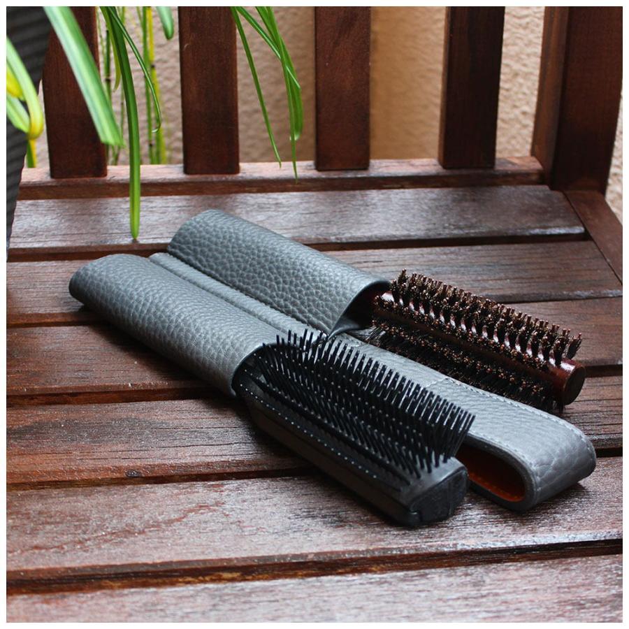 美容師 ブラシホルダーPRO 本革 トリマー ブラシホルダー シザーケース