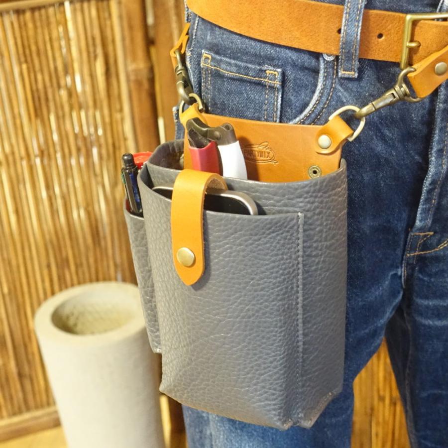 シザーケース フローリストケース 花屋ハサミ入れ 本革 花屋 slim-2 ガーデニングケース ガーデニングバッグ 剪定バサミケースの画像
