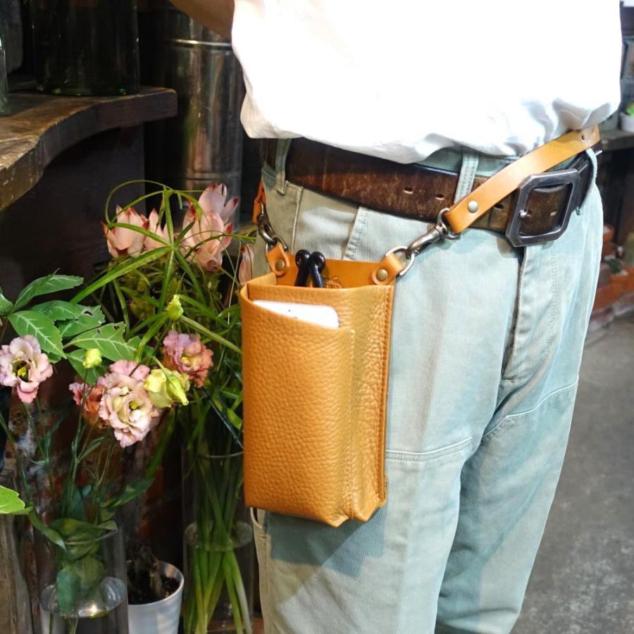 フローリストケース タニラーケース オレンジ イタリアンレザー PARTYMIX シザーケース フローリスト 本革 革 フローリスト